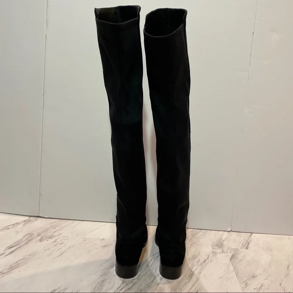 Tory Burch Caitlin Over the Knee Black Boots